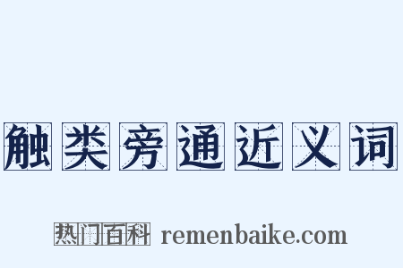 触类旁通近义词是什么意思的图片